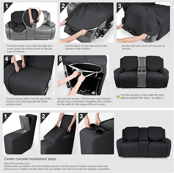 TAOCOCO Loveseat Recliner Cover - Image 6