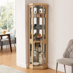 Glass Corner Display Cabinet - Image 3