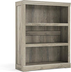 LINSY HOME 3-Tier Bookshelf, Small Wood Display Storage Shelves Farmhouse - Image 8