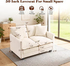 Loveseat Sofa Cloud Sofa Couch 50'', Modern Loveseats 2 Seat Couch 27" Deep Seat - Image 2