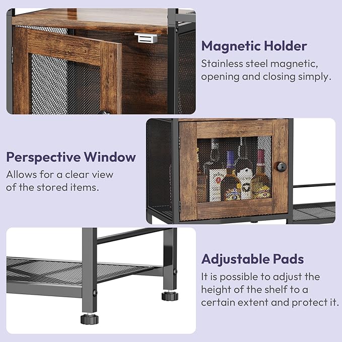 SWTYMIKI Coffee Bar Cabinet for Home - Image 8