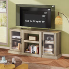 WLIVE Farmhouse TV Stand for 65 inch TV, Open Shelves TV Console for Living - Image 3