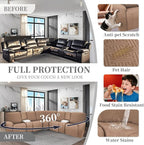 100% Waterproof Sectional Recliner Couch Covers - Image 6