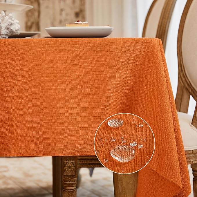 BALCONY & FALCON Rectangle Tablecloth Washable Wrinkle Resistant and Water by BALCONYFALCON