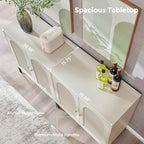 IFBUY Modern Sideboard Buffet Cabinet, 123.5" W Fluted Arched Buffet Cabinet - Image 6