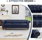 QHITTY 3 Piece Living Room Set, Sectional Chesterfield Sofa Chair Contemporary - Image 5