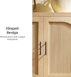 Walker Edison Sasha 4-Door Reeded Sideboard Buffet - Image 4