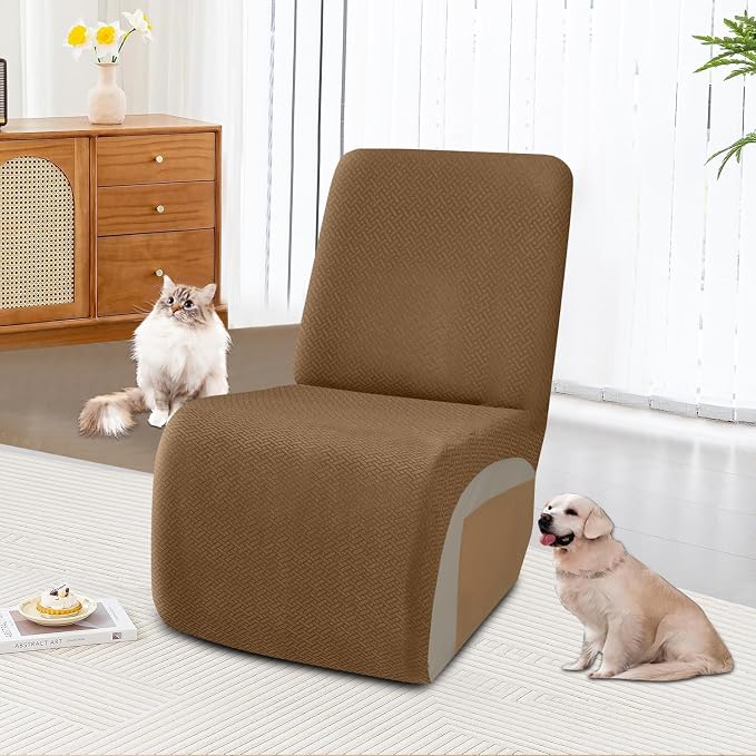 ALIECOM 100% Waterproof Recliner Sectional Couch Covers L Shape Stretch Corner - Image 2
