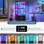TAGELIER RGB Glass Display Cabinet - Image 3