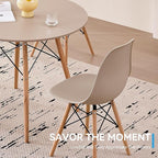 5-Piece Round Dining Table Set, Small 31.5" Kitchen Table Chairs Set of 4 Space - Image 8
