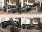 EASE MOOSE Sectional Modular Sofa, Comfty 3 Seat Cloud Couch, FSC Certified - Image 5