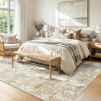 RELEANY Washable Area Rugs 9'x12' Non-Slip Modern Abstract Soft - Image 2