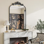 VooBang 24x36 inch Vintage Arched Bathroom Mirror - Image 5