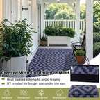 SAND MINE Reversible Mats, Plastic Straw Rug, Modern Area Rug, Large Floor Mat - Image 4
