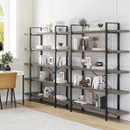 OtterOasis Bookshelf Set, Heavy Duty 5-Tier Industrial Bookcase, 120lbs Shelf - Image 8