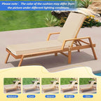 Basic Beyond Chaise Lounge Cushions Outdoor, 3-Layer Waterproof Outdoor - Image 6