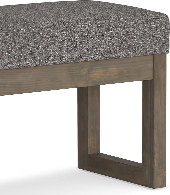 SIMPLIHOME Milltown Small Ottoman Bench - Image 9