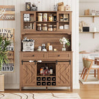 Garvee 72" Farmhosue Bar Cabinet - Image 3
