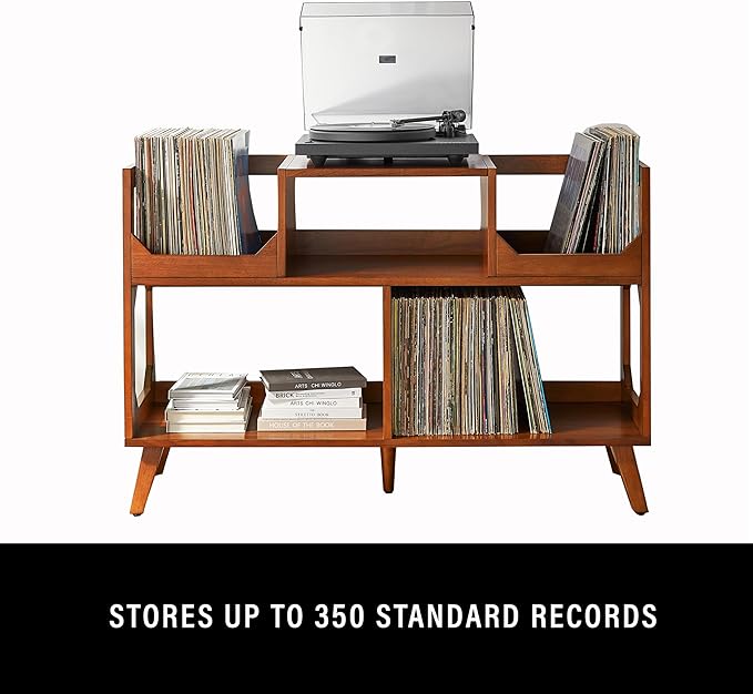 Crosley Furniture Asheville Mid-Century Modern Media Console Record Player Stand - Image 6