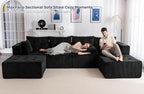 MAXYOYO 129.5" Modular Sectional Sofa Couch, U Shaped Modern Cloud Couch - Image 4
