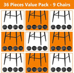 36-Pack Wrought Iron Patio Furniture Feet Caps 1-1/2 inch Round Plastic Outdoor - Image 10
