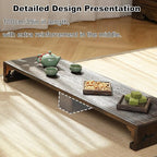 Japanese Style Tatami Table, Low Wood Stool, Suitable - Image 5