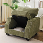 Oversized Accent Chair with Seat Storage, Comfy Living Room Chairs with Armrest - Image 3