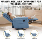Korser Recliner Chair, Swivel Rocker Recliner Chair - Image 4