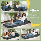 Folding Sofa Bed, 4 in 1 Convertible Sleeper Chair - Image 3