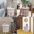COTTON CRAFT Solid Wood End Table - Image 6
