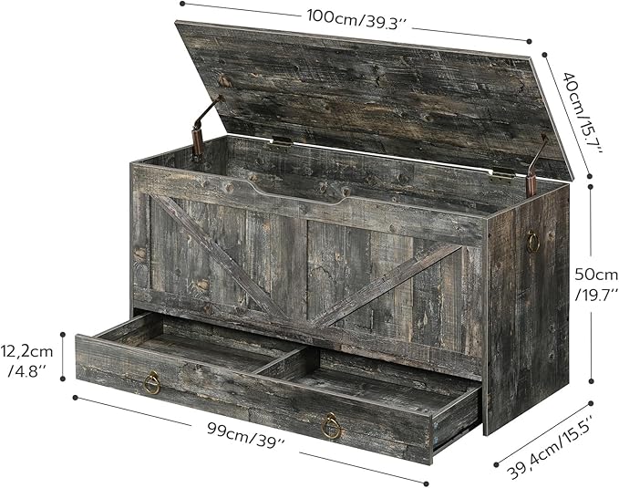 HOOBRO Storage Chest, 39.3" Toy Chest - Image 3