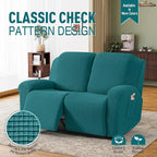 TAOCOCO Recliner Loveseat Slipcover, 6 Pieces Dual Recliner Sofa Covers - Image 2