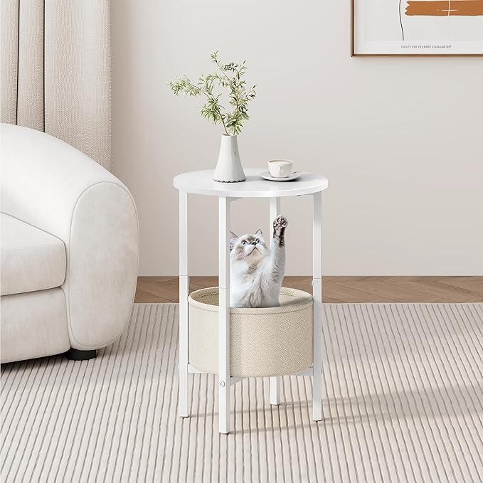 Vagusicc Round Side Table End Table - Image 5