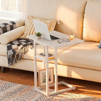HOOBRO Foldable End Table, C Shaped Side Table - Image 6
