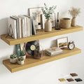 12 inch Deep Floating Shelves for Wall, 55 inch Wide Engineered Wood Wall by Venusmiles