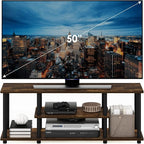 Furinno Turn-N-Tube No Tools 3D 3-Tier Entertainment Stand up to 50 inch TV - Image 3