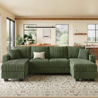 Belffin U Shaped Couch with Reversible Chaises Sectional Couches - Image 3