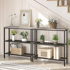 HOOBRO 29.5" Narrow Console Table, 3-Tier Entryway Table, Thin Sofa Table - Image 5