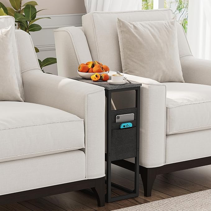 TUTOTAK C Shaped End Table, Side Table - Image 7