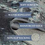 RELEANY Washable Area Rugs 6'x8' Non-Slip Modern Abstract Soft - Image 4