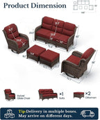 HILLGA Luxury High Back Patio Furniture Set - Image 2