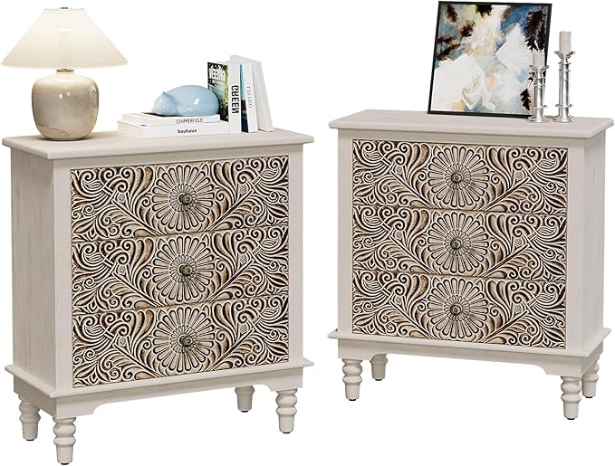 SUNBURY Night Stand Set 2, Accent End Table by SUNBURY