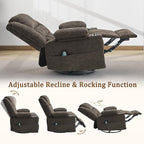 Korser 360° Swivel Rocker Recliner - Image 5