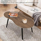 Small Coffee Table Irregular Wood Grain Desktop Coffee Tables Simple Modern - Image 5