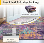 RELEANY Washable Area Rugs 7'x9' Non-Slip Modern Abstract Soft - Image 6