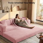 78.8" Convertible Futon Sofa Bed, Corduroy Futon Couch - Image 5