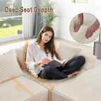 Korser 110" L-Shaped Modular Sectional Sofa - Image 5