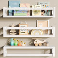 TidyCorner Upgraded Thick Floating Shelves, Solid Wood Bookshelf by Makestorageclosetolife