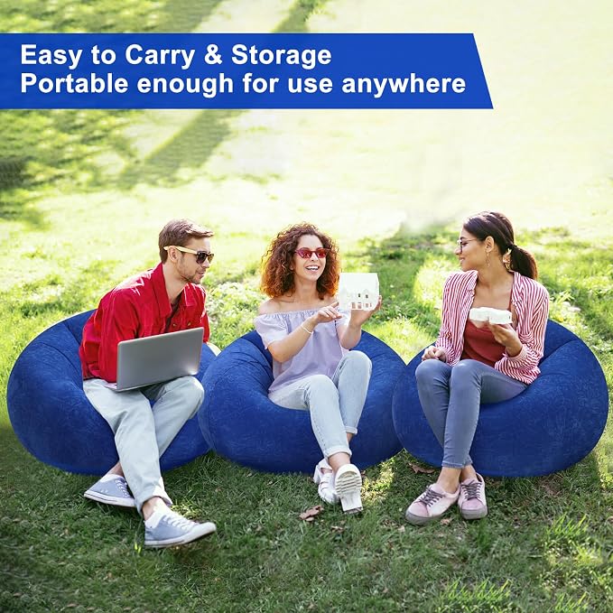 Realspring 6 9 12 Pcs Inflatable Bean Bag Chairs - Image 5