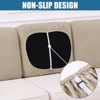 Smiry Waterproof Couch Cushion Covers, Stretch Jacquard Thick Sofa Cushion - Image 3